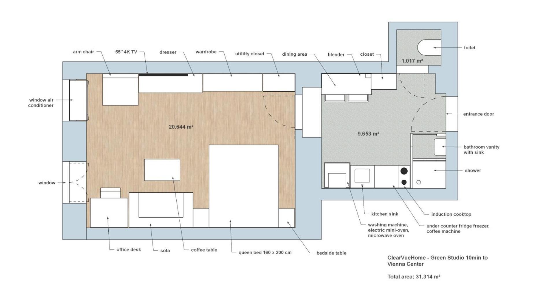 Clearvuehome - Green Studio 10Min To Vienna Center Eksteriør billede